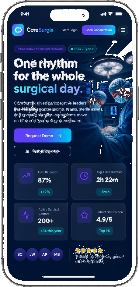 CoreSurgix on mobile